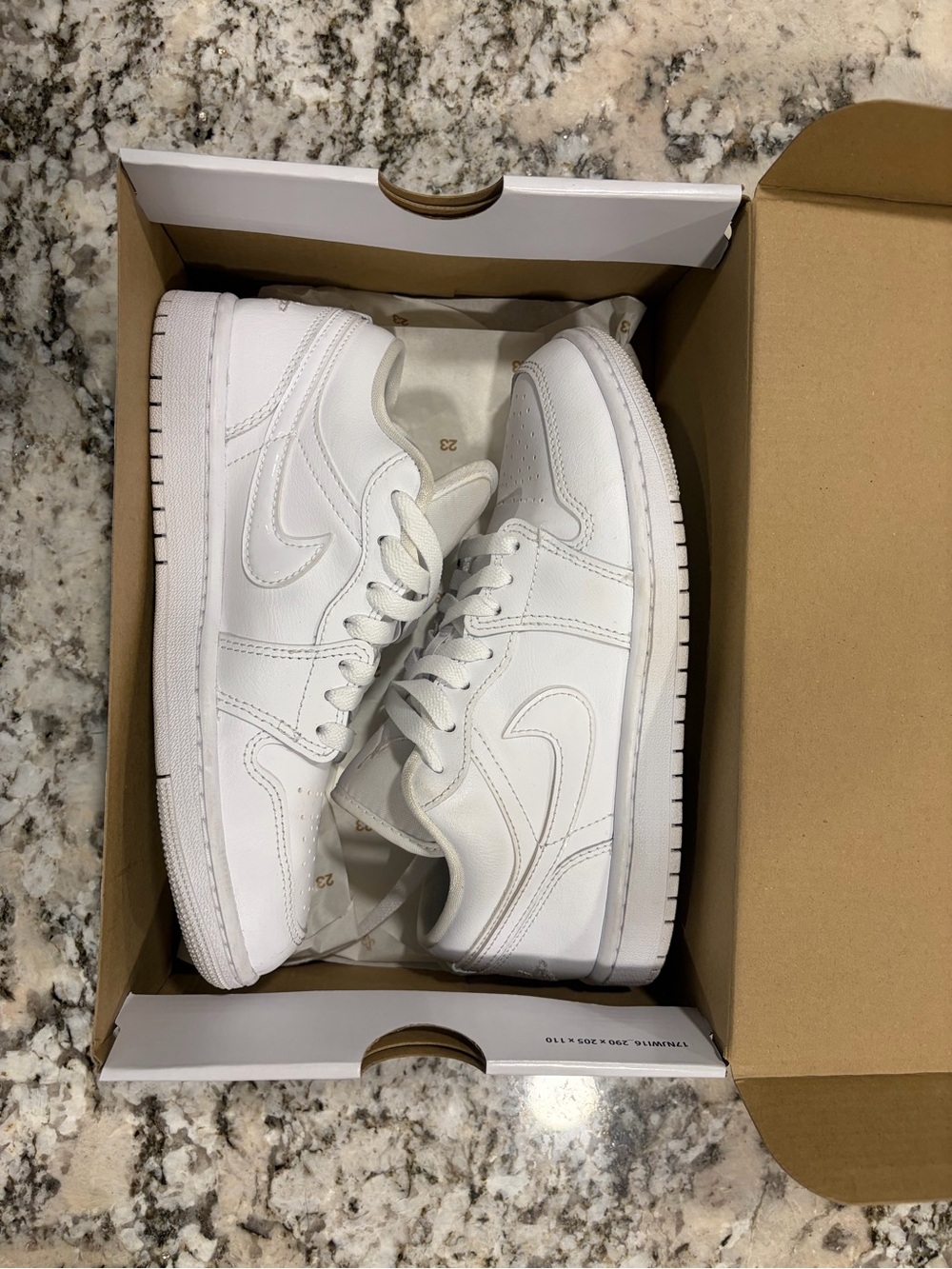 Jordan 1 Low Women’s White Sneakers